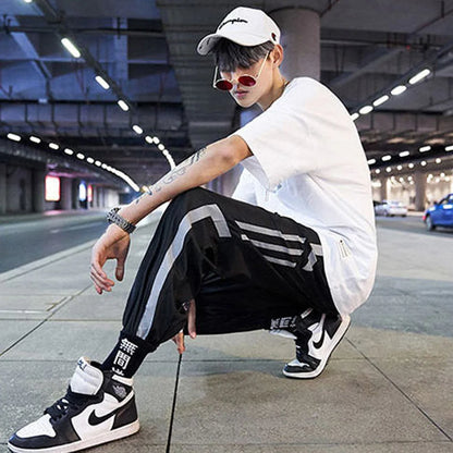 Men's Baggy Ankle-Length Sport Joggers – Streetwear Harem Sweatpants