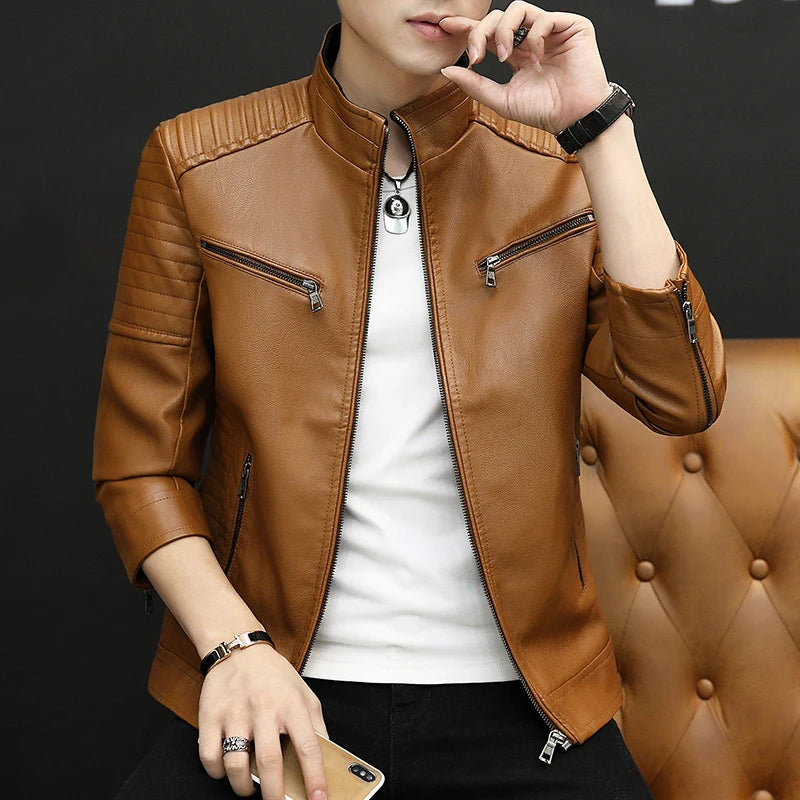 2024 Men’s Leather Suit Jacket