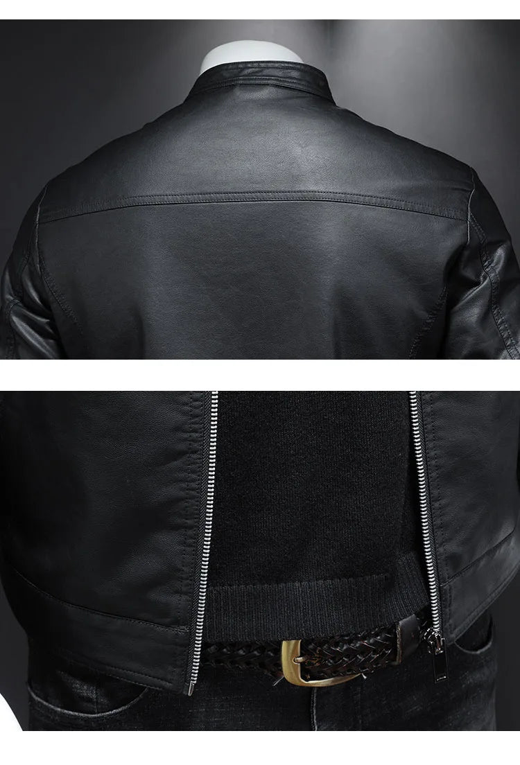 Men's Spring Autumn PU Leather Jacket