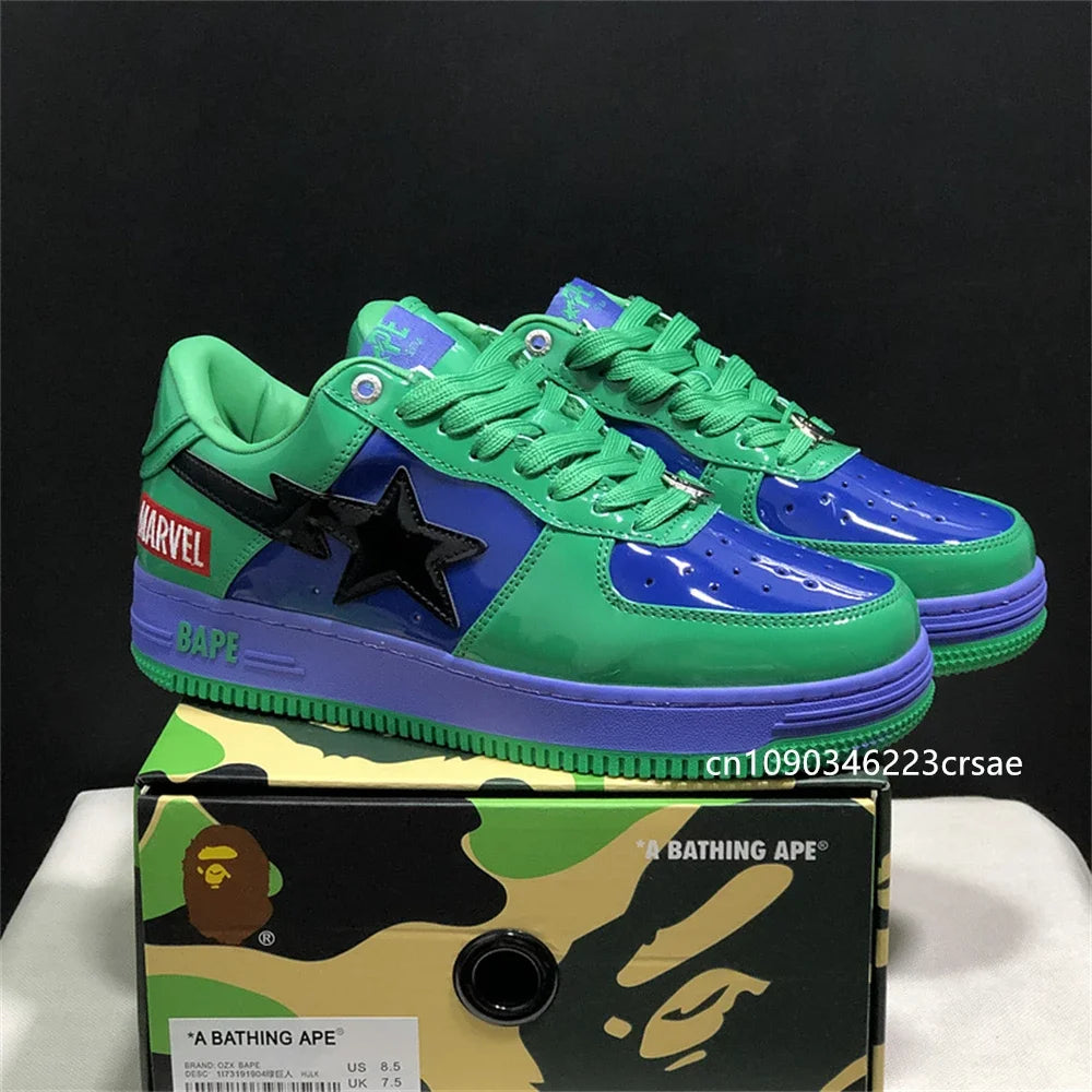 Original Bape Sta Shark Mouth Low-Top Sneakers