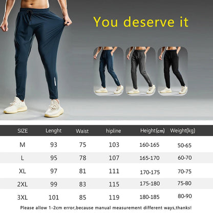 Summer Elastic Men’s Running Sport Pants