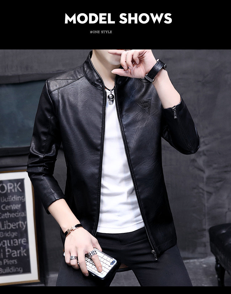 Men's Biker Leather Jacket 2024