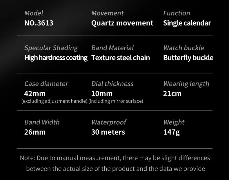 OLEVS 3613 Multifunctional Men's Chronograph Watch