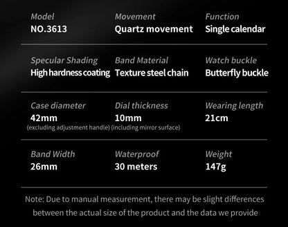 OLEVS 3613 Multifunctional Men's Chronograph Watch