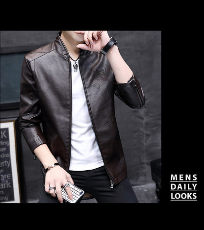 Men's Biker Leather Jacket 2024