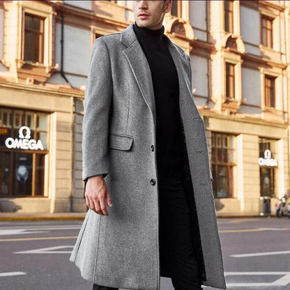 Men's Long Winter Coat – Luxury Business Casual Parka