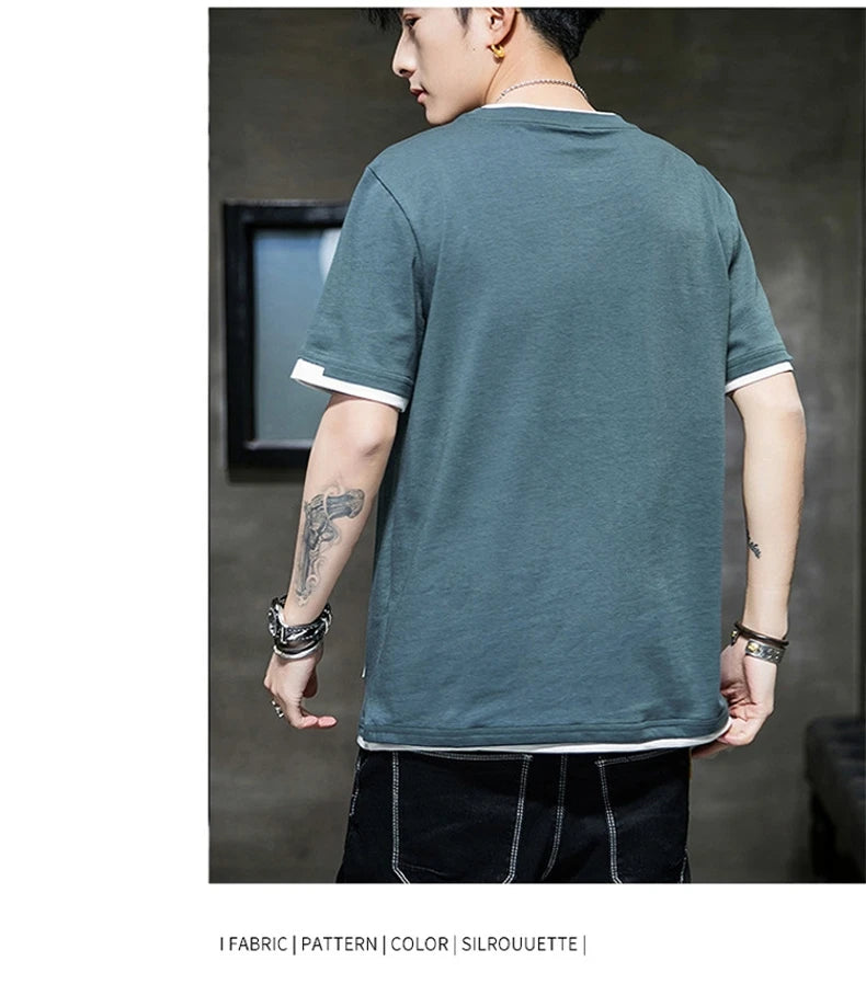 Casual T-shirt for Men – Pure Cotton, Breathable, High-Quality