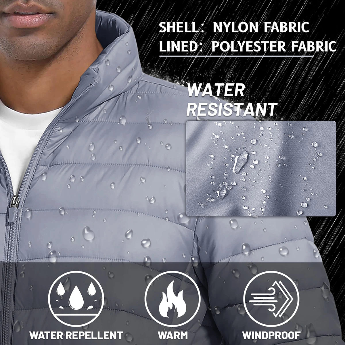 Men's Lightweight Puffer Jacket