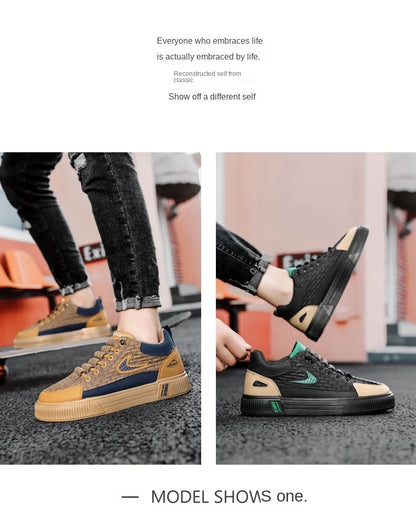 Sport Casual Men’s Shoes – Fashionable Platform Sneakers for Men