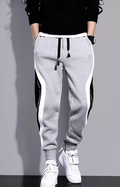 Men's Loose Fit Sports Pants – Patchwork Casual Training Trousers