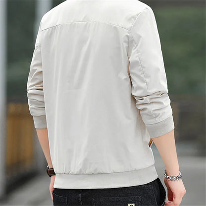 Men's Slim Fit Bomber Baseball Jacket – Autumn Streetwear Coat