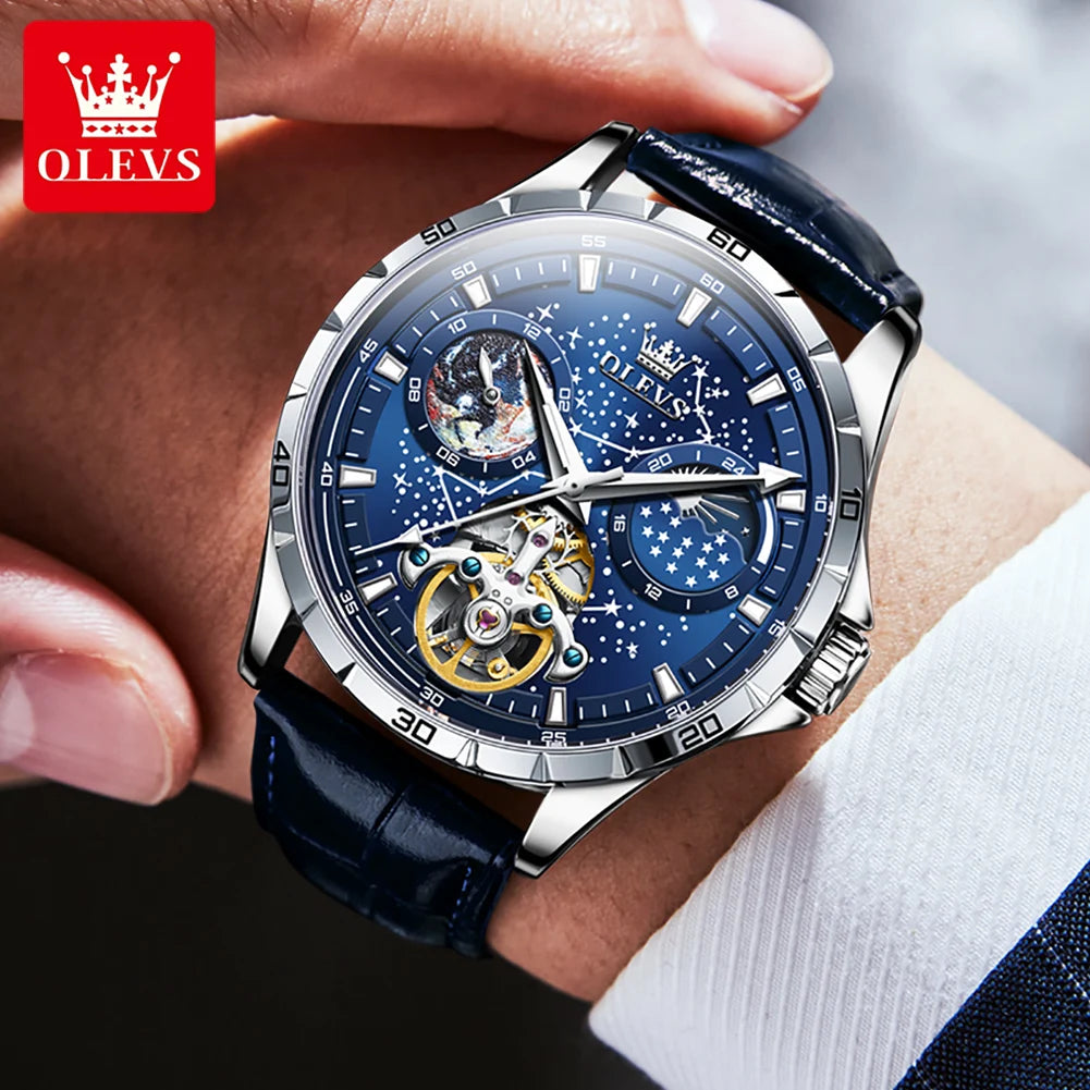 OLEVS Men’s Multifunctional Waterproof Mechanical Watch