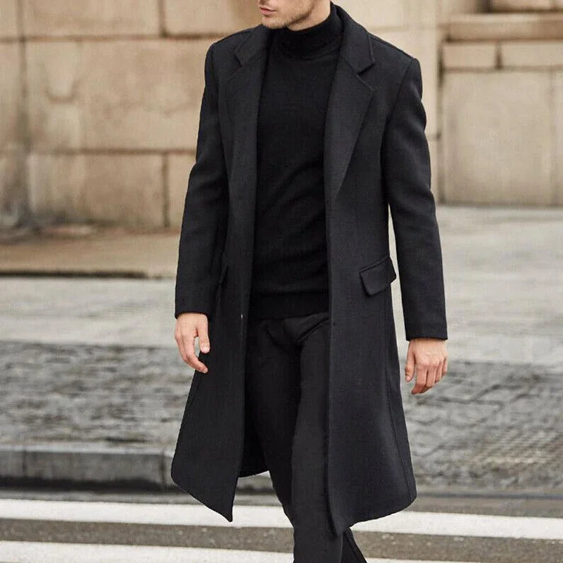 Men's Long Winter Coat – Luxury Business Casual Parka