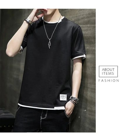 Casual T-shirt for Men – Pure Cotton, Breathable, High-Quality