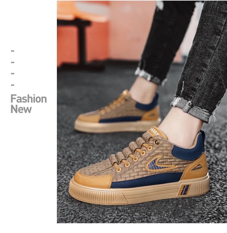 Sport Casual Men’s Shoes – Fashionable Platform Sneakers for Men