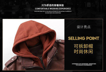 2024 Men’s Reflective Leather Motorcycle Jacket