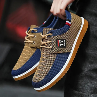 Men's Casual Canvas Shoes Fashion Soft Sole Driving Shoes 2024 Designer Men Shoes Plus Size Comfortable  Sneaker Zapatos Hombres