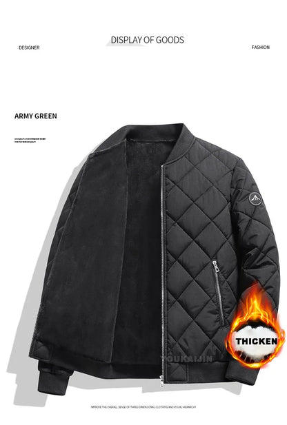 Autumn Winter Bomber Jacket for Men