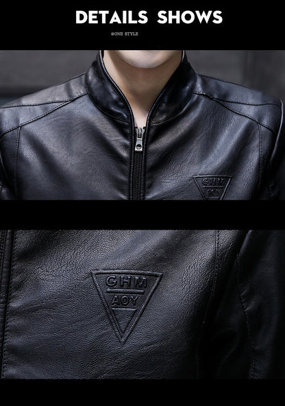 Men's Biker Leather Jacket 2024