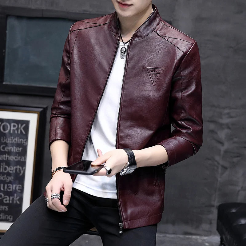 Men's Biker Leather Jacket 2024