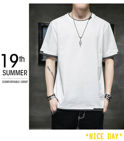 Casual T-shirt for Men – Pure Cotton, Breathable, High-Quality