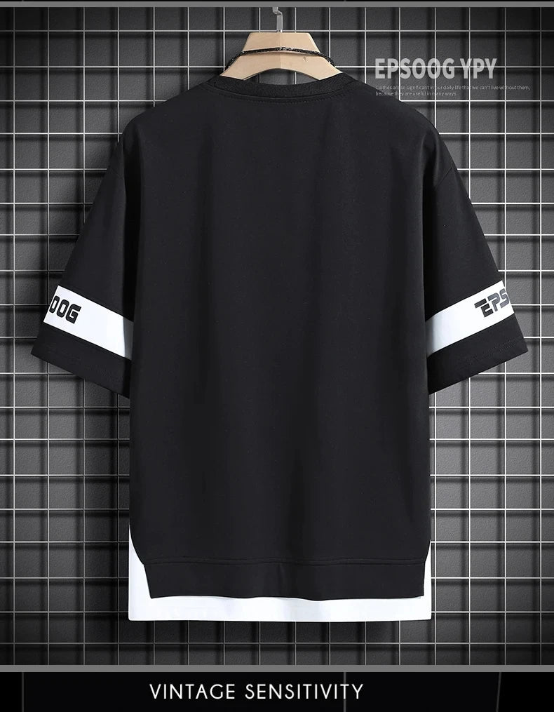 Men's Hip Hop Loose Streetwear T-shirt