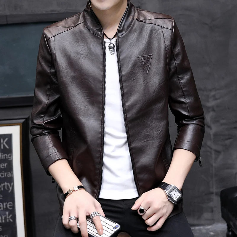 Men's Biker Leather Jacket 2024