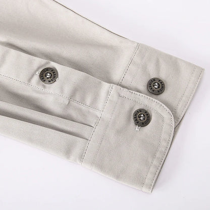 Men's Spring Cotton Cargo Shirt