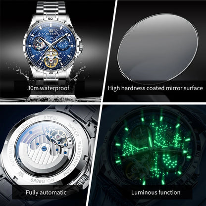 OLEVS Men’s Multifunctional Waterproof Mechanical Watch