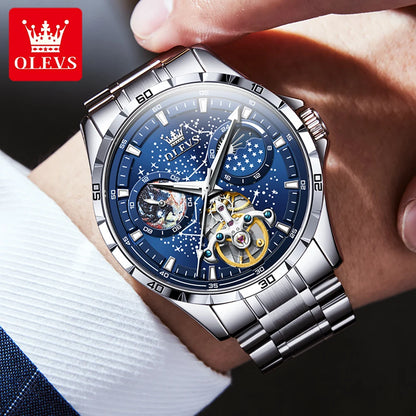 OLEVS Men’s Multifunctional Waterproof Mechanical Watch