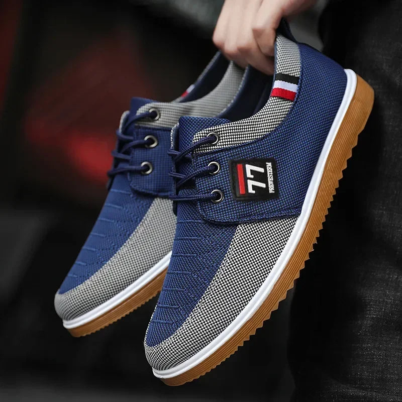 Men's Casual Canvas Shoes Fashion Soft Sole Driving Shoes 2024 Designer Men Shoes Plus Size Comfortable  Sneaker Zapatos Hombres