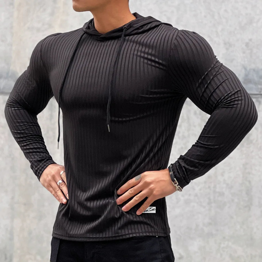 Men's Quick-Dry Long Sleeve Gym Fitness T-Shirt