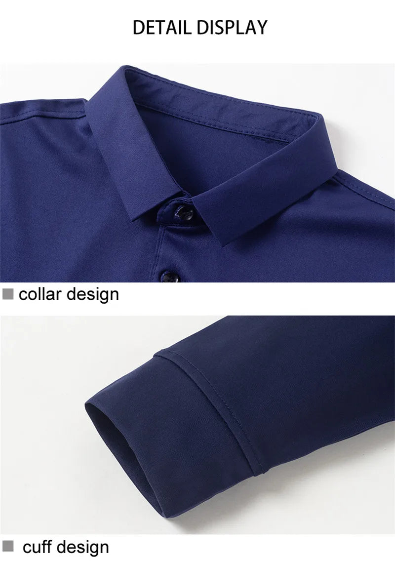 Men's Business Solid Polo Shirt