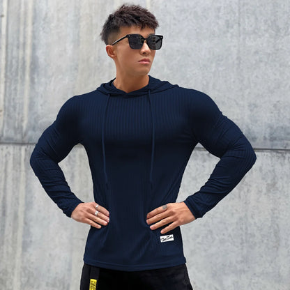 Men's Quick-Dry Long Sleeve Gym Fitness T-Shirt