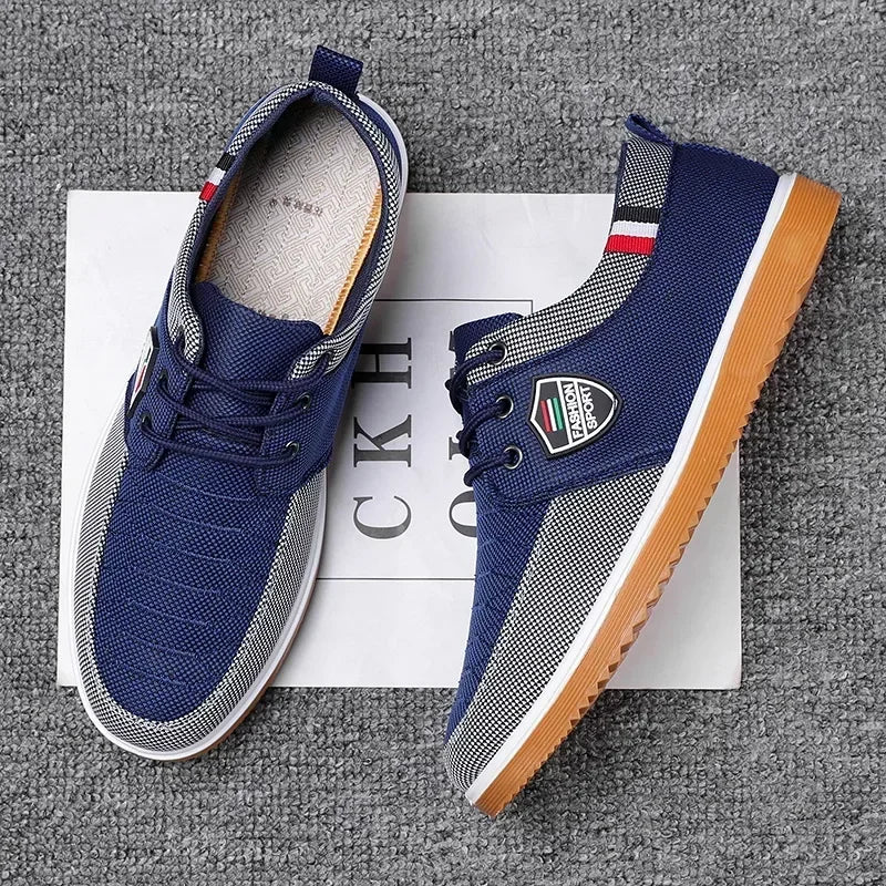 Men's Casual Canvas Shoes Fashion Soft Sole Driving Shoes 2024 Designer Men Shoes Plus Size Comfortable  Sneaker Zapatos Hombres