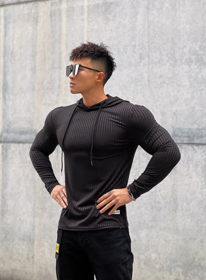 Men's Quick-Dry Long Sleeve Gym Fitness T-Shirt