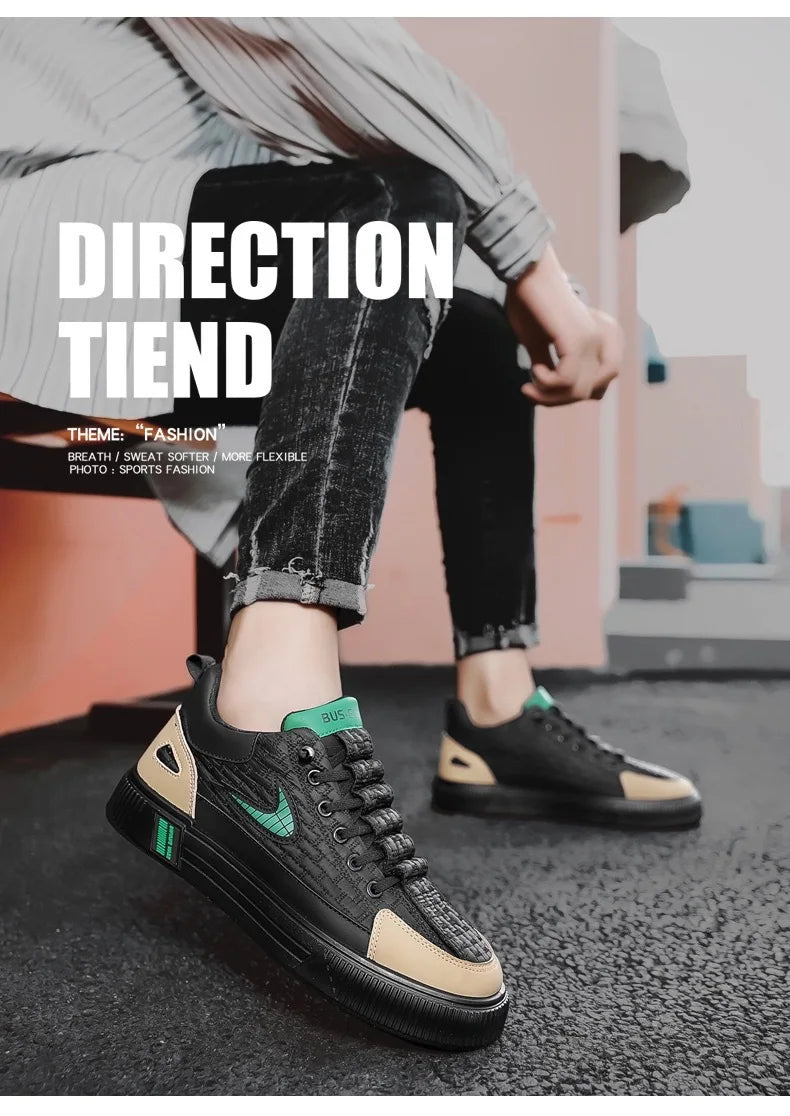 Sport Casual Men’s Shoes – Fashionable Platform Sneakers for Men