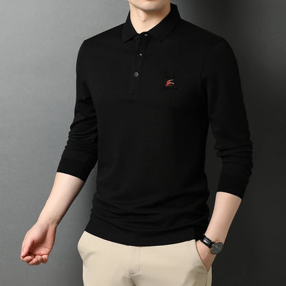 Men's Casual Embroidery Polo Shirt