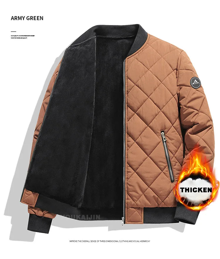 Autumn Winter Bomber Jacket for Men