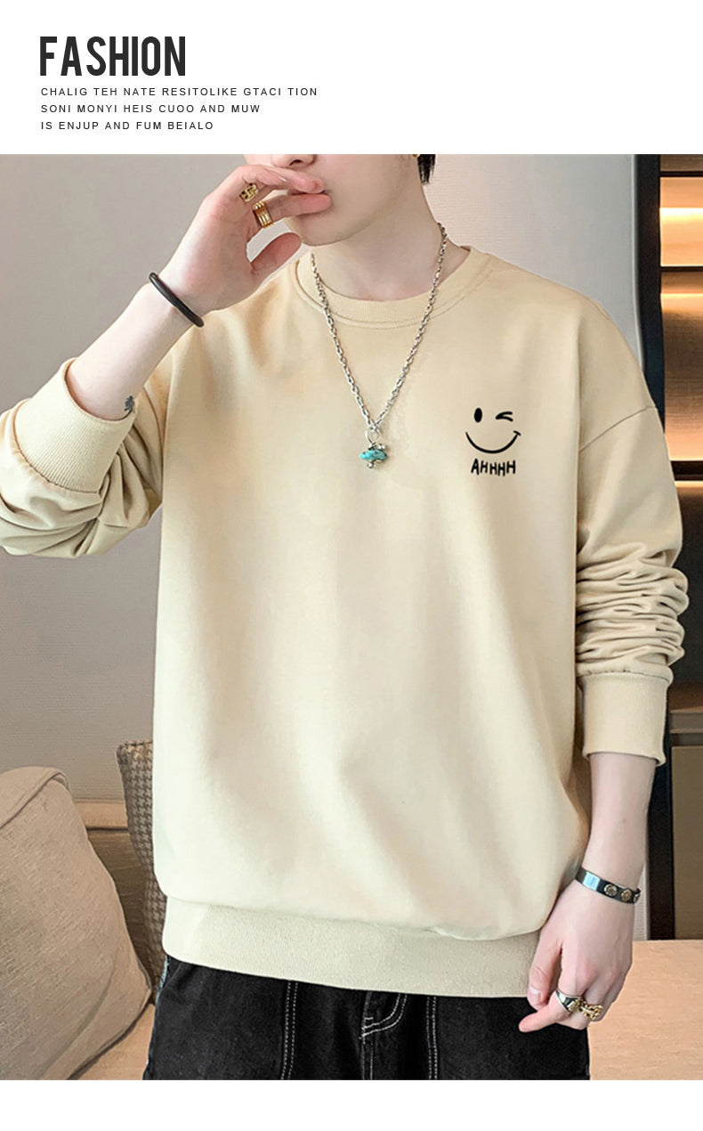 New Autumn and Spring Long-Sleeved T-shirt for Men