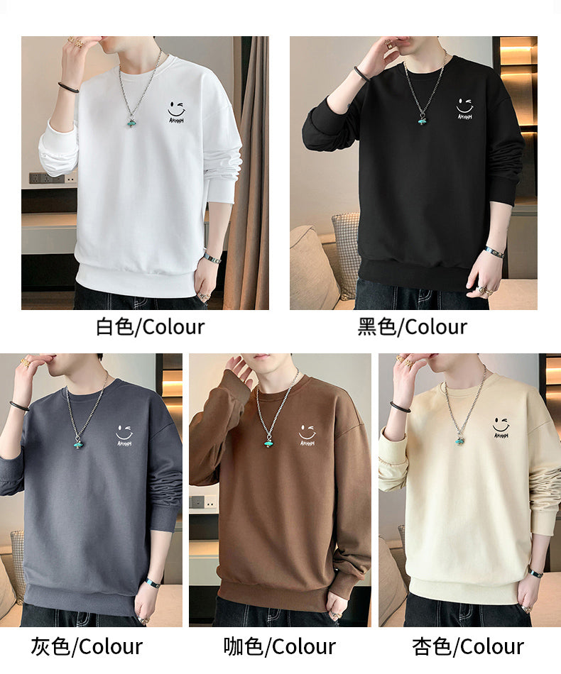 New Autumn and Spring Long-Sleeved T-shirt for Men