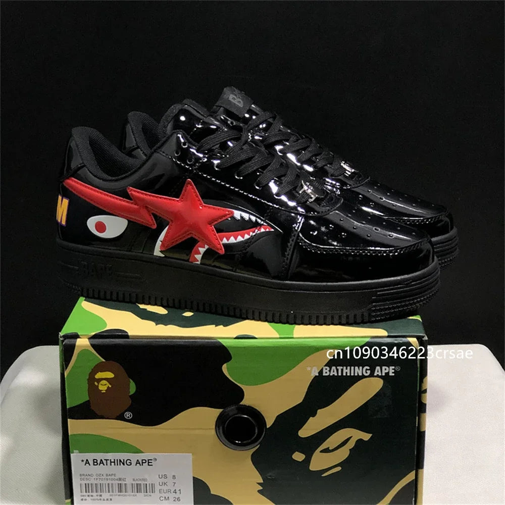 Original Bape Sta Shark Mouth Low-Top Sneakers