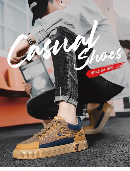 Sport Casual Men’s Shoes – Fashionable Platform Sneakers for Men