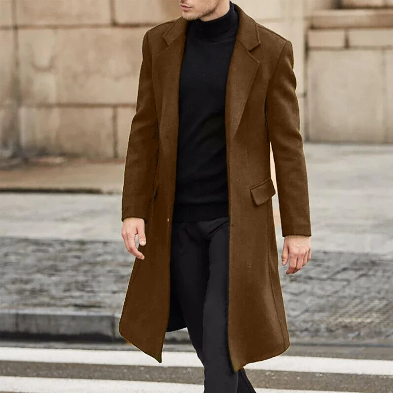 Men's Long Winter Coat – Luxury Business Casual Parka