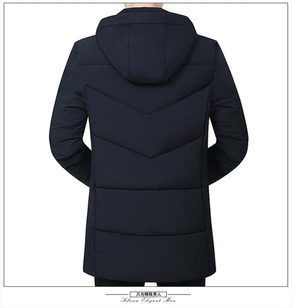 Men's Hooded Winter Down Cotton Coat