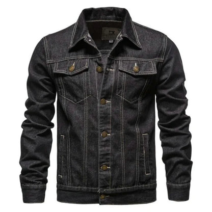 New Autumn Men’s Casual Workwear Jeans Jacket