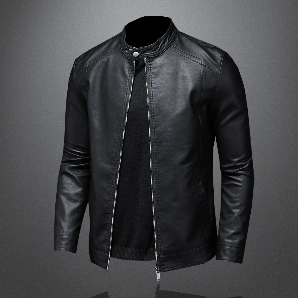 Men's Spring Autumn PU Leather Jacket