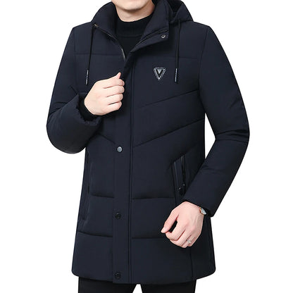 Men's Hooded Winter Down Cotton Coat