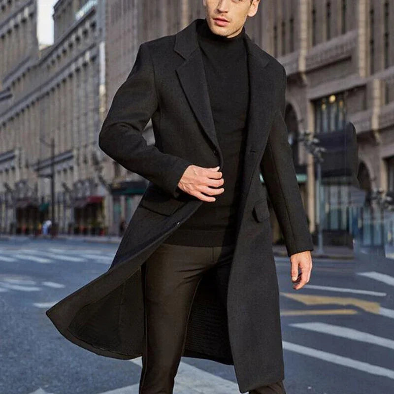 Men's Long Winter Coat – Luxury Business Casual Parka