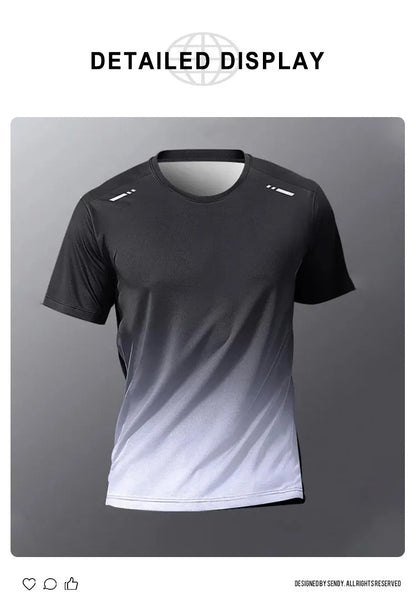 Men’s T-Shirt Badminton Top – Quick Drying Boxing Training Sport Shirt